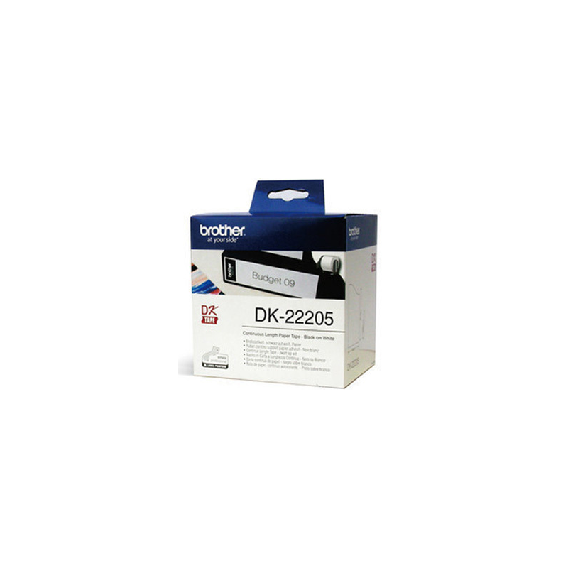 Etiquetas Original Brother DK22205 / 62mm x 30.48m