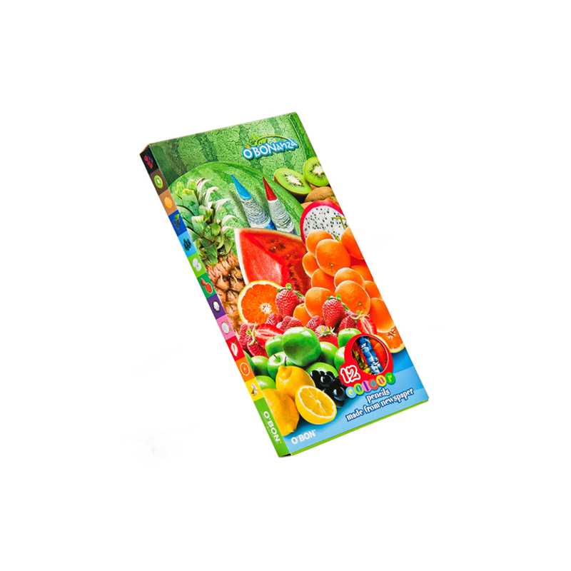 Lapices colores OBON pack 12 unid. Fruits