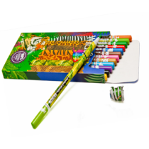 Lapices colores OBON pack 12 unid. Willdlife