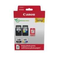 Tinta Original Canon Pack PG540 + CL541 + 50 Hojas de papel fotografico 5225B013