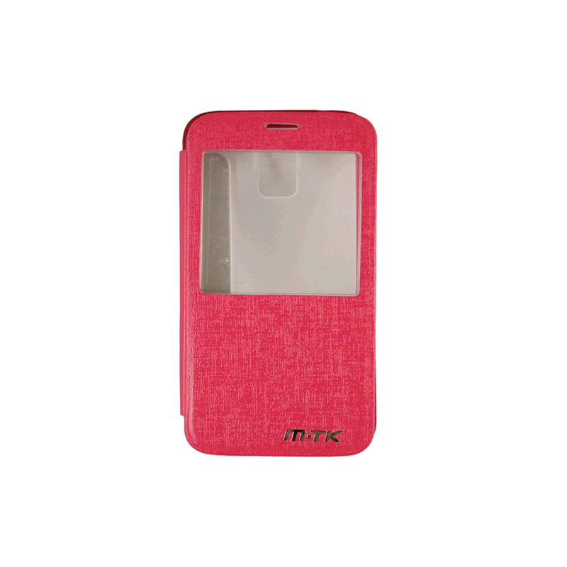 Funda para smartphone Samsung Galaxy s5 flip ventana rosa