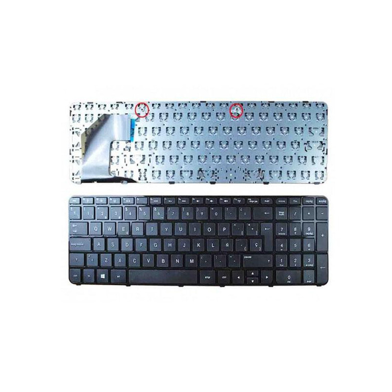 Teclado compatible para portátil HP Pavilion sleekbook 15-b con marco win8