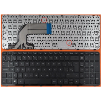 Teclado compatible para portátil HP Pavilion 15-e / 15-n / 250 g3 / 17-e / 15-r / negro win8 con marco