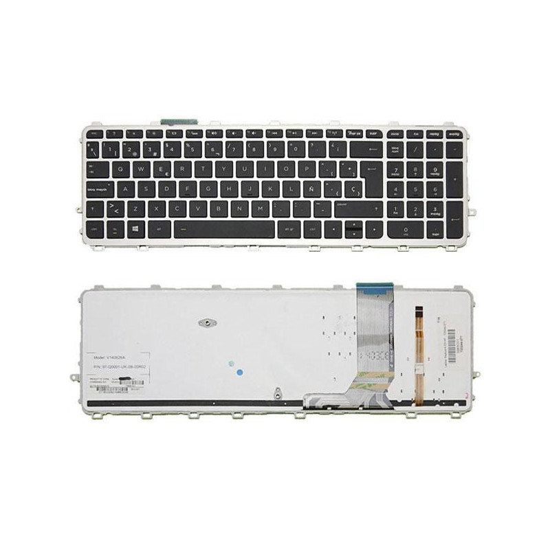 Teclado compatible para portátil HP Compaq envy 15-j / 17-j /  720244-071