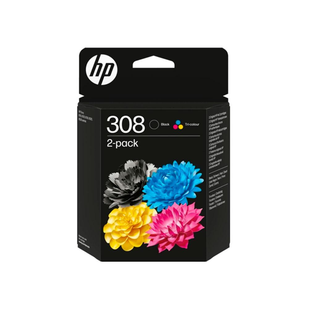 Tinta Original Hp Pack n308 Negro + Color 6L6S6UE