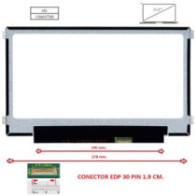 Pantalla compatible para portátil LED 11.6\ SLIM 30 Pines HD Brackets laterales"
