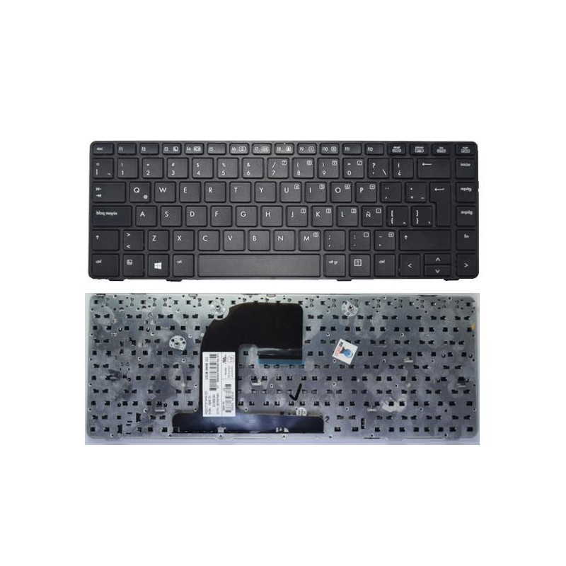 Teclado compatible para portátil HP Elitebook 8460p / 8460w Probook 6460b/ 6470b /6475b con marco