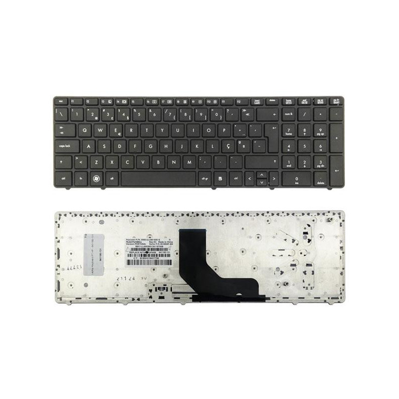 Teclado compatible para portátil HP Probook 6570b /6560b/ Elitebook 8570p negro