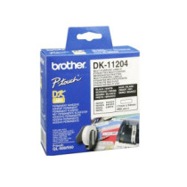 Etiquetas Original Brother DK11204 17x54 mm Texto negro sobre fondo blanco