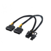 Cable molex gráfica 2x5.25 a  6+2 pin pci-e / 20cm / 10.19.1201 Nanocable