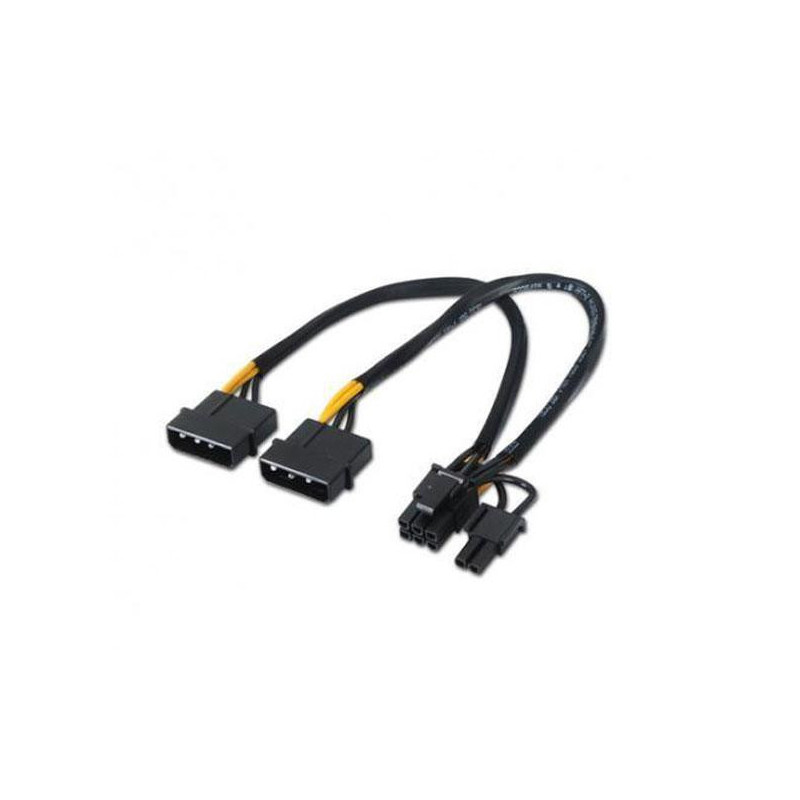 Cable molex gráfica 2x5.25 a  6+2 pin pci-e / 20cm / 10.19.1201 Nanocable