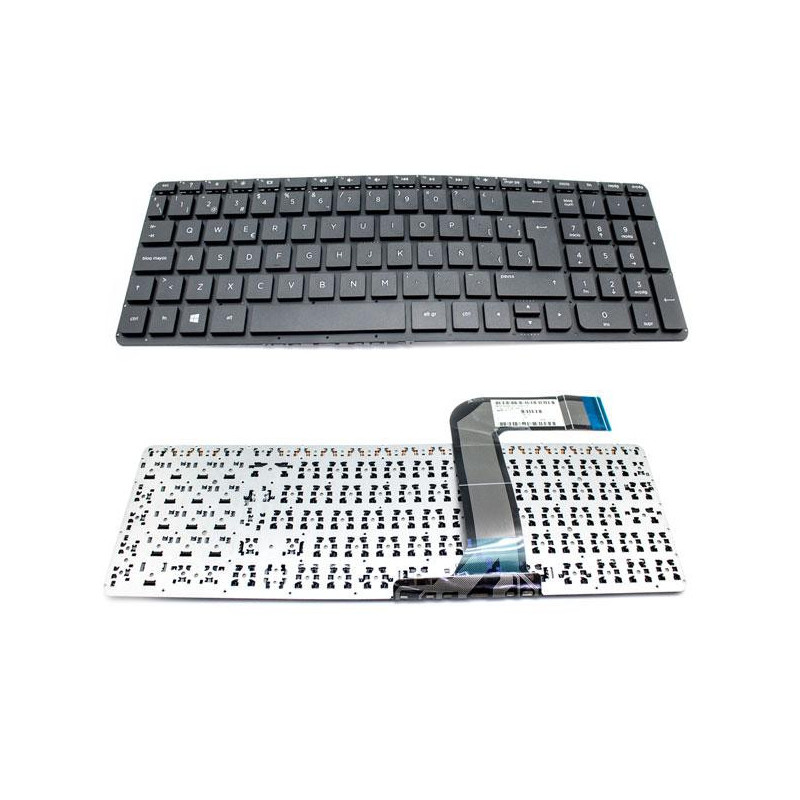 Teclado compatible para portátil HP Pavilion 15-p / 17-f negro sin marco