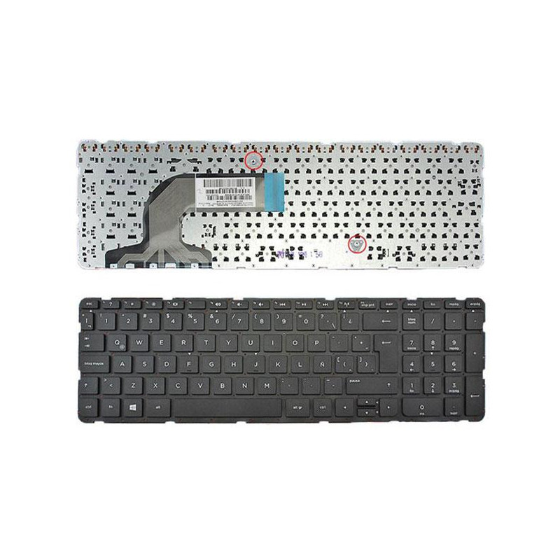 Teclado compatible para portátil HP Pavilion 15-e /15-n / Hp 250 g3/ negro flame win8 sin marco