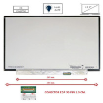 Pantalla compatible para portátil LED 13.3\ SLIM 30 Pines HD Sin Brackets Mate"