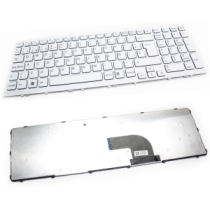 Teclado compatible para portátil SONY sve15 / sve17 series blanco
