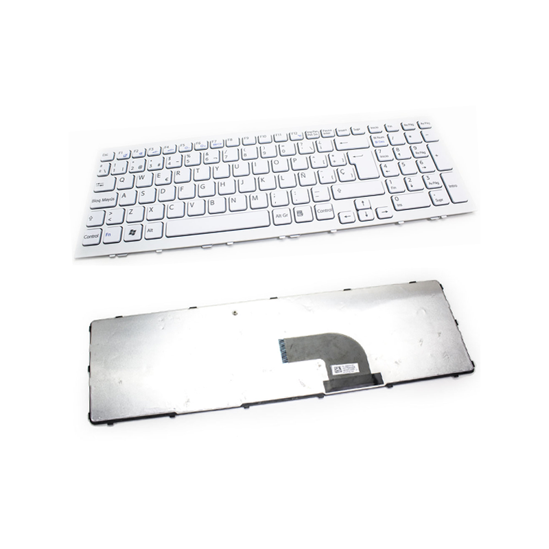 Teclado compatible para portátil SONY sve15 / sve17 series blanco