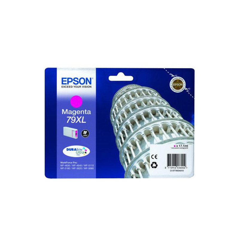 Tower of pisa cartucho 79xl magenta