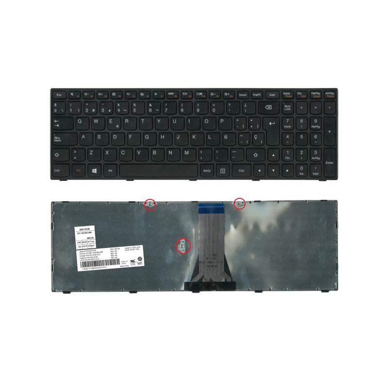 Teclado compatible para portátil LENOVO IdeaPad G50-45 / G50-70 / Z50-70 / B50-70 / Negro