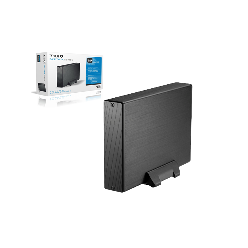 Caja externa aluminio 3.5 USB 3.0 Sata Tooq Negra TQE-3527B