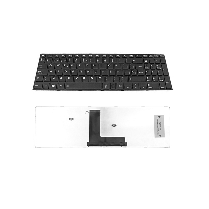 Teclado compatible para portátil TOSHIBA Satellite c50t-b/ c50dt-b / r50-b / c50-b / Marco Negro