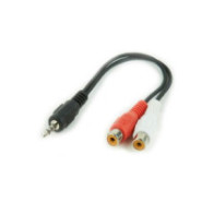 Cable Jack 3.5mm macho a 2 rca hembra 20cm  cca-406
