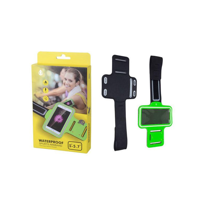 Funda brazalete smartphone 5.0 / 5.7 pulgadas verde ONE+ / 29190087