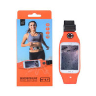 Cinturon smartphone impermeable running naranja / J7043