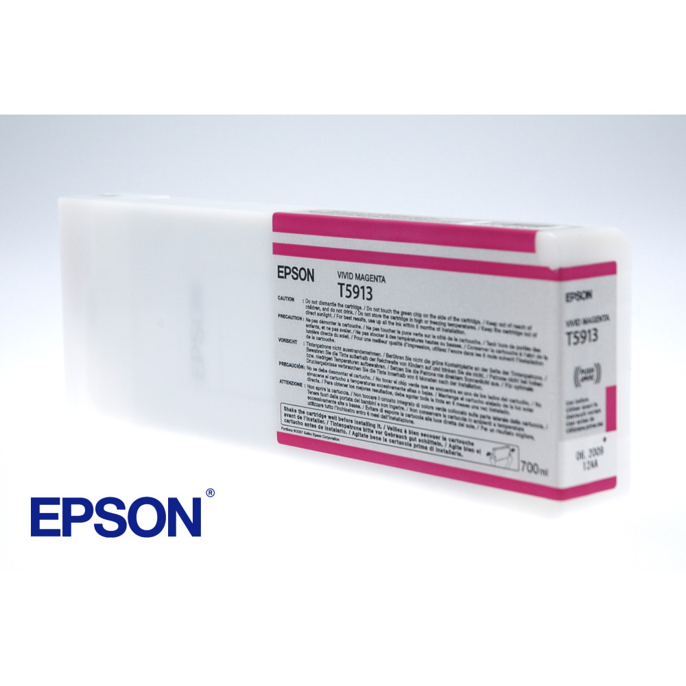 Tinta original epson t5913 magenta vivo c13t591300 700ml