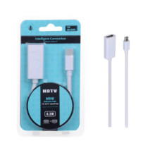 Cable adaptador Mini DisplayPort a HDMI blanco MTK au204