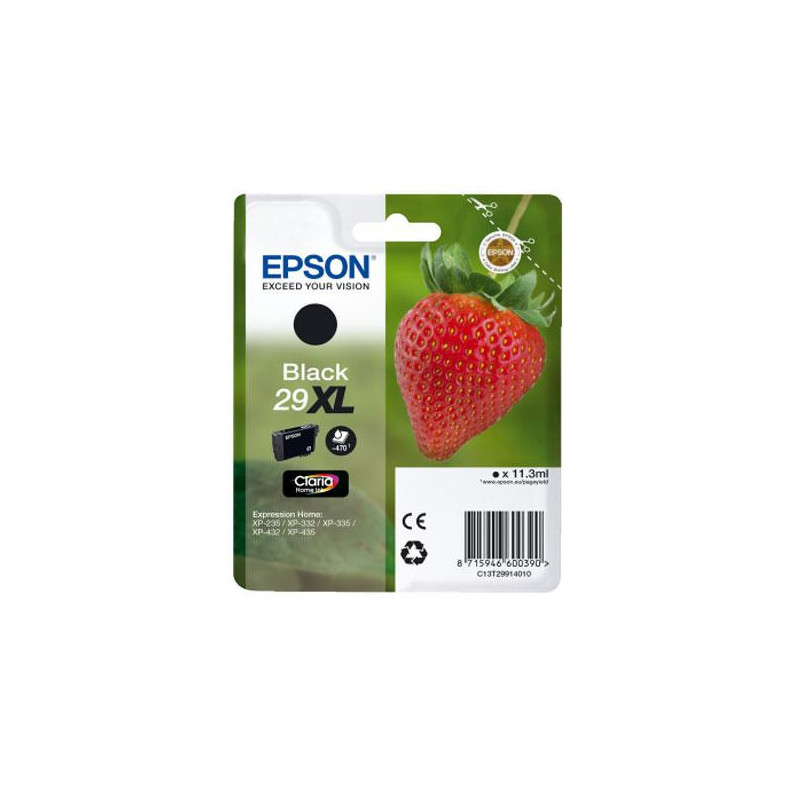 Strawberry singlepack black 29xl claria home ink