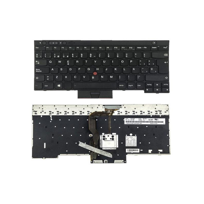 Teclado compatible para portátil LENOVO thinkpad l530 / t430 / w530 negro / FRU04W3035