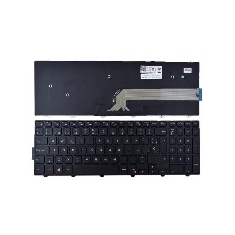Teclado compatible para portátil DELL Inspiron 15-5000 series 5521 / 5542 / 5547 negro