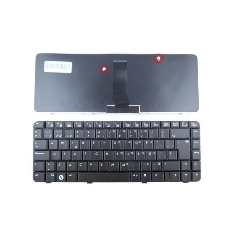 Teclado compatible para portátil HP 510 series / 6520 / 6520s negro