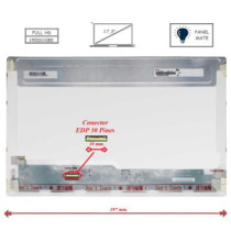 Pantalla para portátil LED 17.3\ 30 Pines Full HD Mate Sin Backets Conector Izquierda"