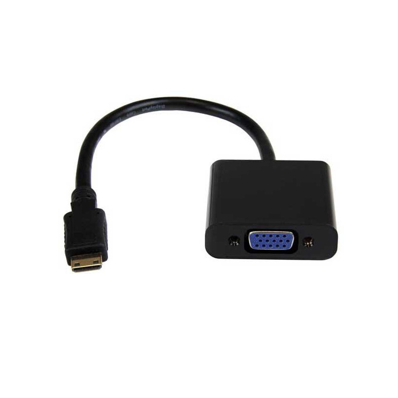 Conversor Mini HDMI a VGA + audio