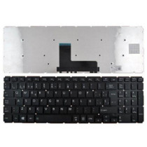 Teclado compatible para portátil TOSHIBA Satellite L50-b / S50-b / negro / sin marco