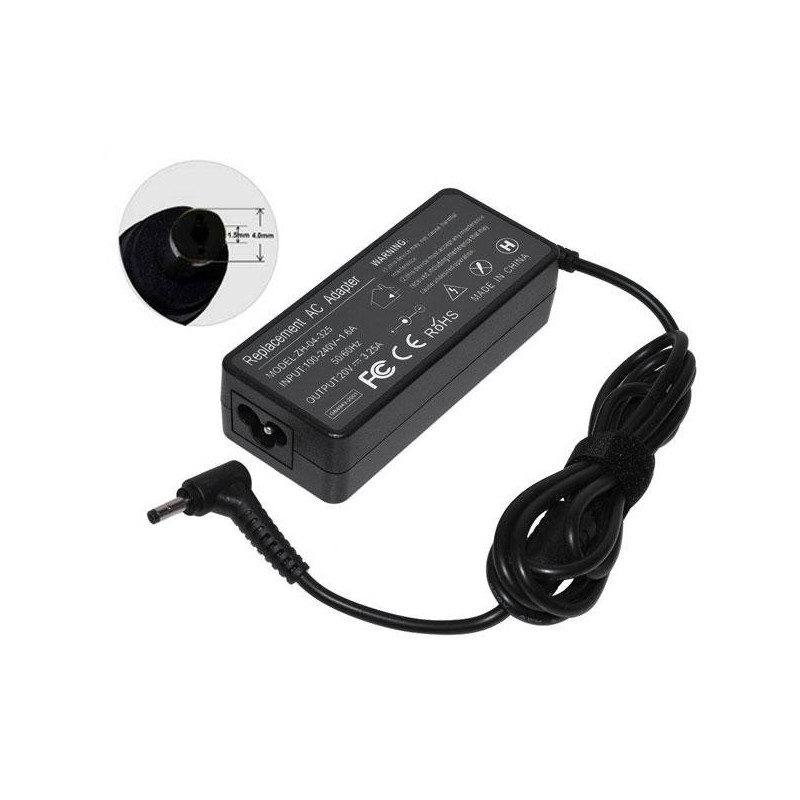 Cargador compatible para portátil LENOVO 65W 20V 3.25A 4.0x1.7 mm Dayma