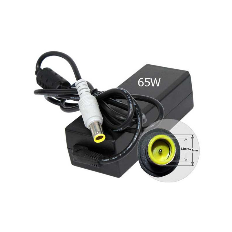 Cargador compatible para portátil LENOVO 65W 20V 3.25A 7.9x5.5 mm Dayma
