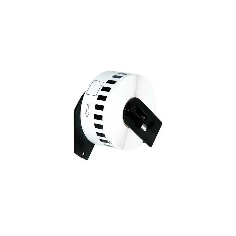 Etiquetas genéricas para BROTHER DK22214 Negro / Blanco
