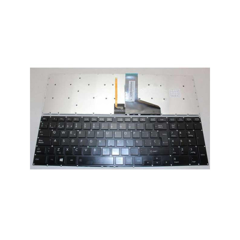 Teclado compatible para portátil TOSHIBA Satellite p50-a / p70-a / p55-a / p55-b + backlight negro