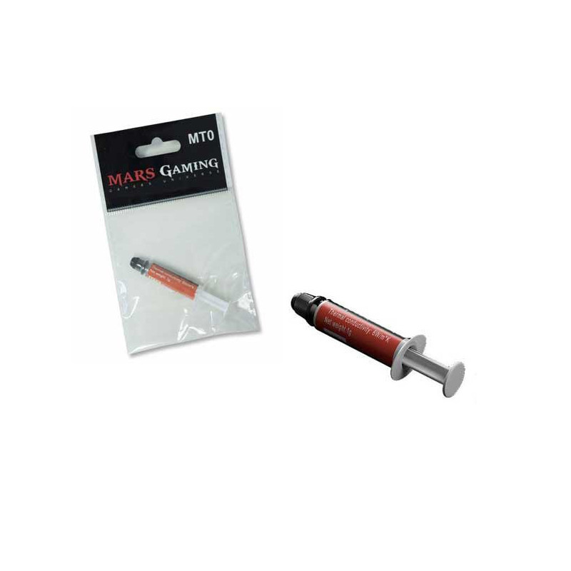 Pasta termica Mars Gaming MT0 / 1gr / 6w / Alto rendimiento de disipacion