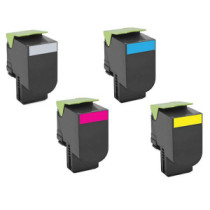 Toner genérico para LEXMARK  CX410 / CX510 Cian 3.000 Pag. 80C2HC0 / 802HC