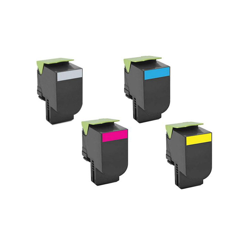 Toner genérico para LEXMARK  CX410 / CX510 Amarillo 3.000 Pag. 80C2HY0 / 802HY