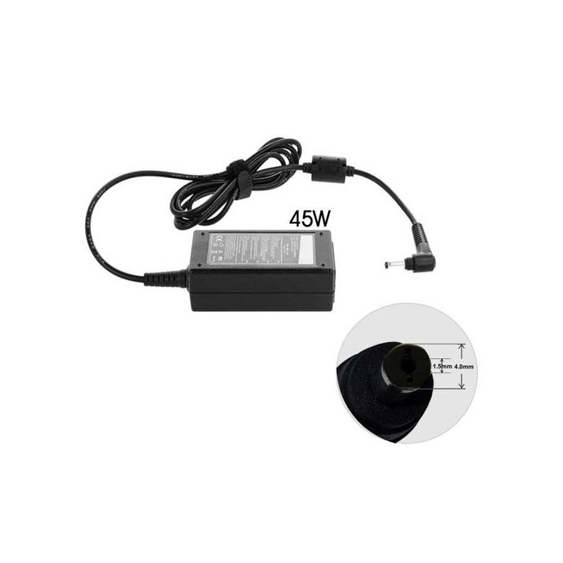 Cargador compatible para portátil TOSHIBA 45W 19V 2.37A 4.0x1.7 Dayma