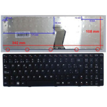 Teclado compatible para portátil LENOVO IdeaPad g570 / g575 / z560 / z565 negro