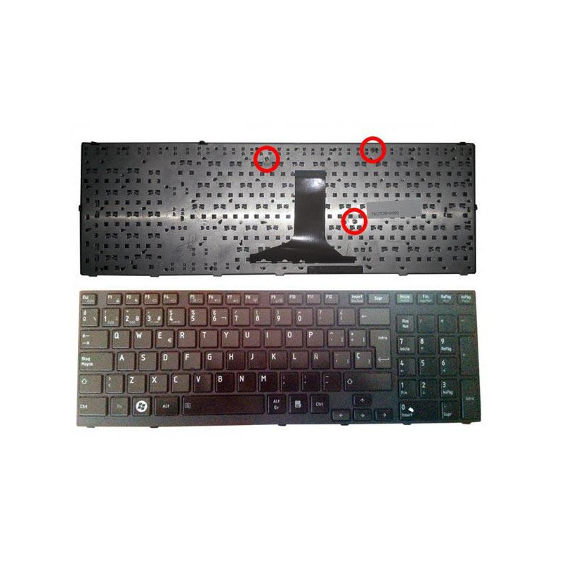 Teclado compatible para portátil TOSHIBA A660 / a665 negro