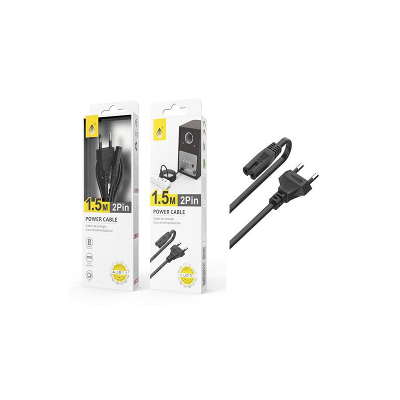 Cable alimentacion Philips forma ocho / 1.5m /  One+ / AU302