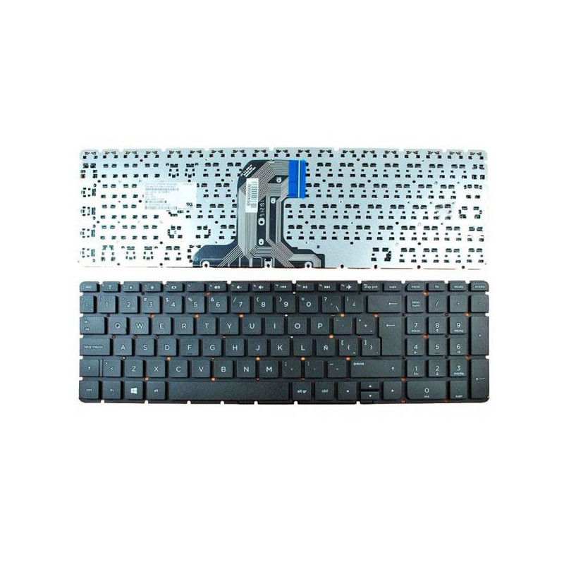 Teclado compatible para portátil HP Pavilion 15-ba / 15-ac / 250 g4 / 255 g4 / 15-af / Negro / Sin marco