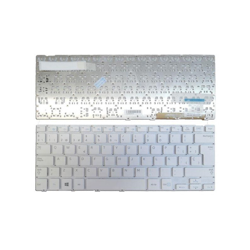Teclado compatible para portátil SAMSUNG np915s3g  blanco sin marco