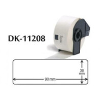 Etiquetas genéricas para BROTHER DK11208 38x90 mm